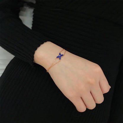 [Love Aura]Hollow Design Four-Leaf Clover Flower Shape Ring