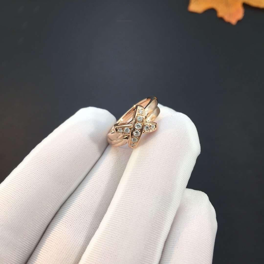 [Love Aura]JEUX DE PINK GOLD DIAMOND RING