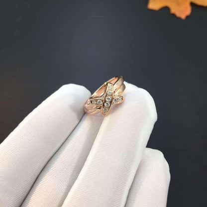 [Love Aura]JEUX DE PINK GOLD DIAMOND RING