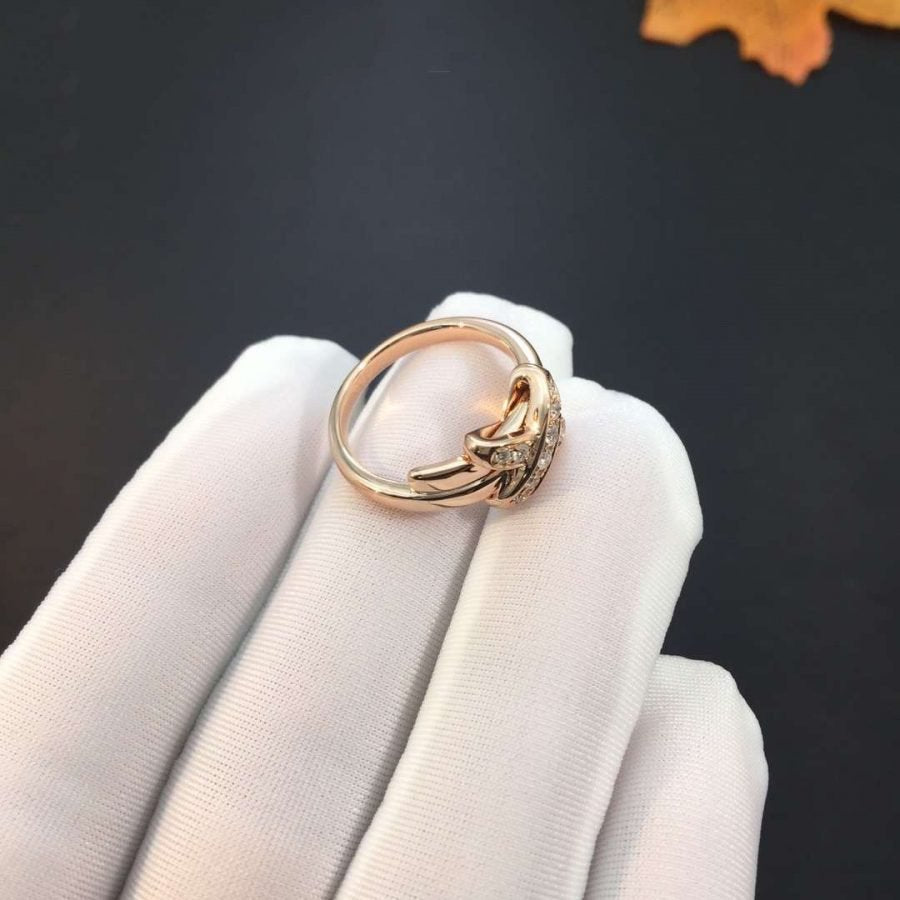 [Love Aura]JEUX DE PINK GOLD DIAMOND RING