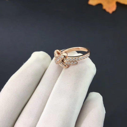 [Love Aura]JEUX DE RING PINK GOLD DIAMOND