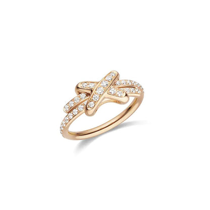 [Love Aura]JEUX DE RING PINK GOLD DIAMOND