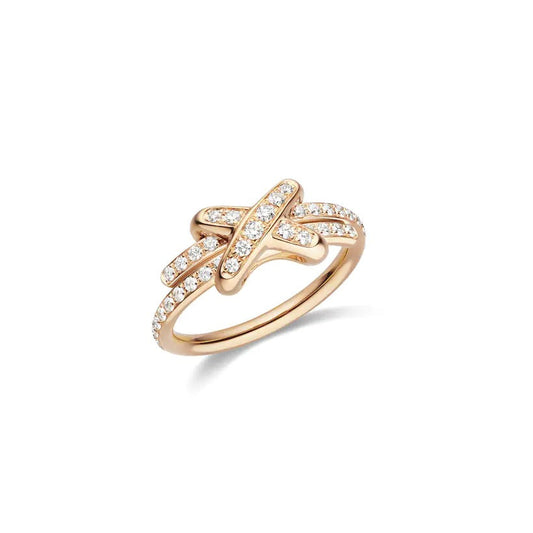 [Love Aura]JEUX DE RING PINK GOLD DIAMOND