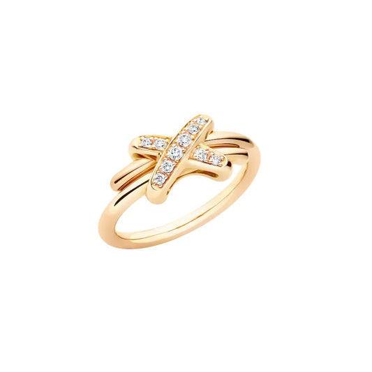 [Love Aura]JEUX DE GOLD DIAMOND RING