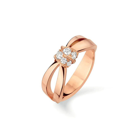 [Love Aura]LIENS RING PINK GOLD DIAMOND