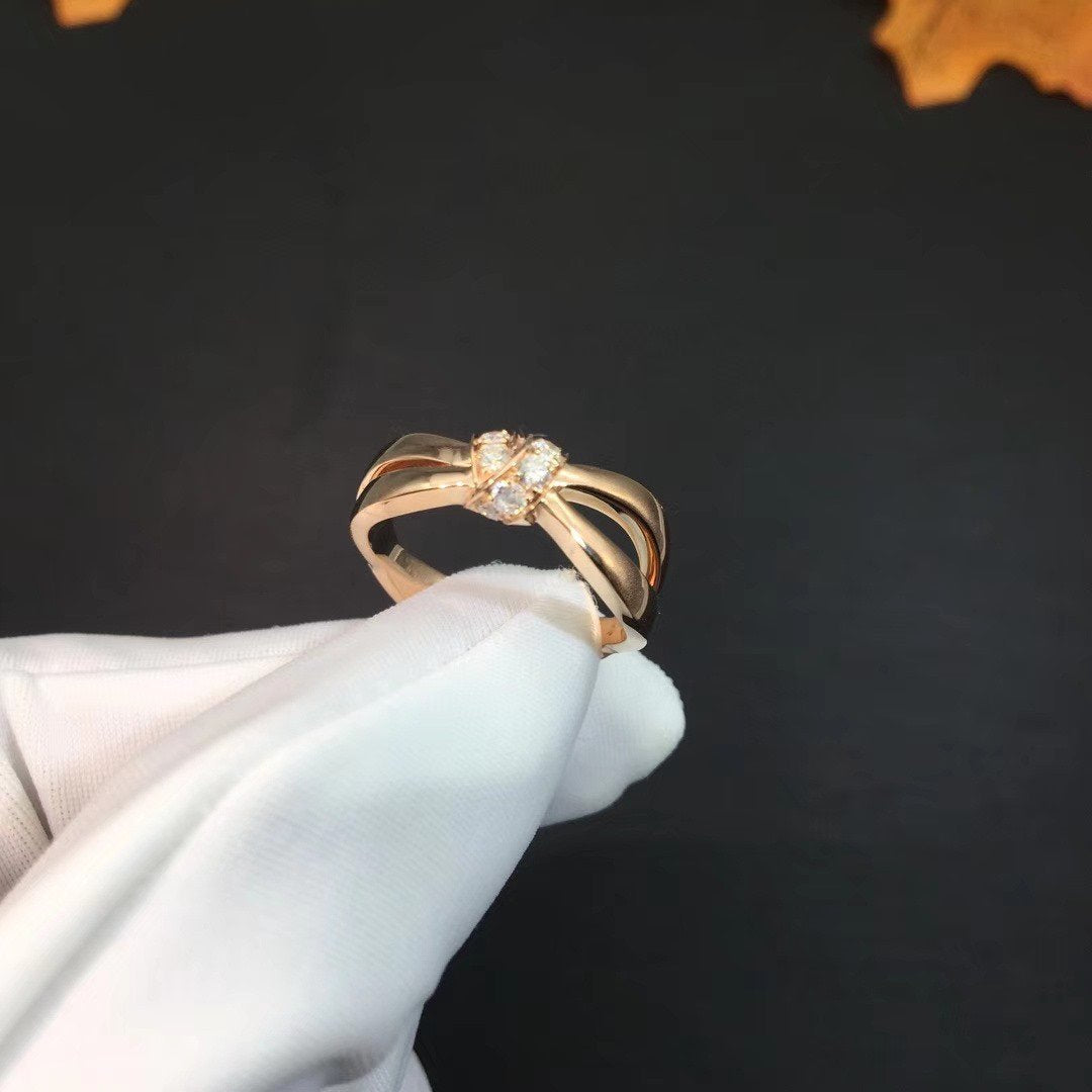 [Love Aura]LIENS RING PINK GOLD DIAMOND
