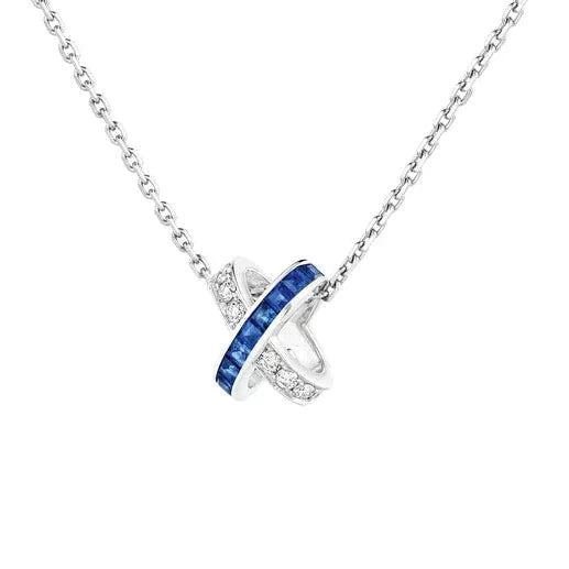 [Love Aura]LIENS DIAMOND SILVER NECKLACE