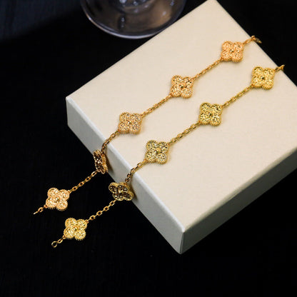 [Love Aura]CLOVER 5 MOTIFS BRONZING BRACELET