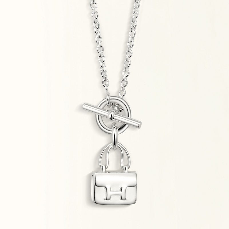 [Love Aura]POP H PEDANT SILVER NECKLACE