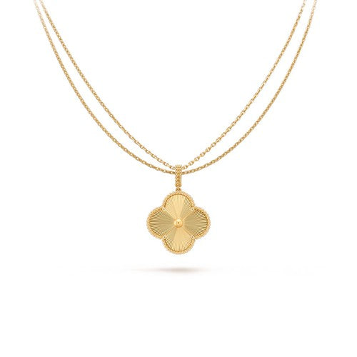 [Love Aura]CLOVER 25MM PEDANT NECKLACE GOLD