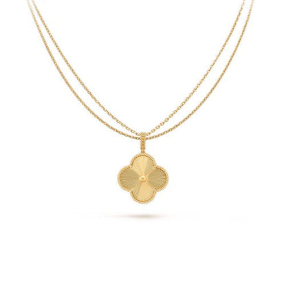 [Love Aura]CLOVER 25MM PEDANT NECKLACE GOLD