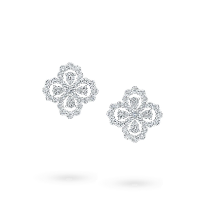 [Love Aura]LOOP EARRINGS FULL MOTIF DIAMOND 16MM