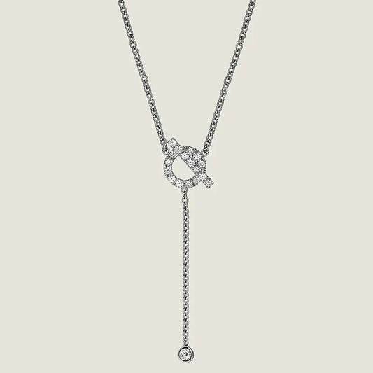 [Love Aura]FINESSE SILVER DIAMOND NECKLACE