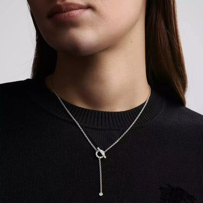 [Love Aura]FINESSE SILVER DIAMOND NECKLACE
