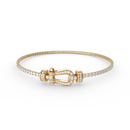 [Love Aura]FORCE  HORSESHOE  DIAMOND TENNIS BRACELET