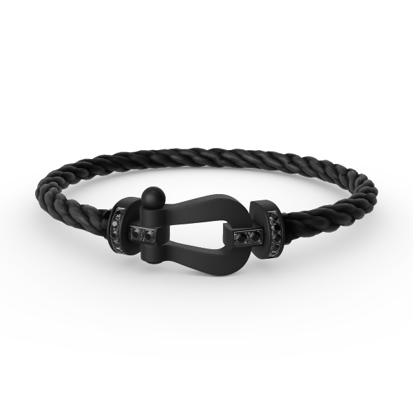 [Love Aura]FORCE LARGE SERIES HORSESHOE BLACK SAMURAI BRACELET