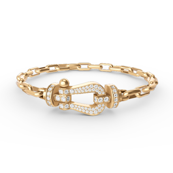 [Love Aura]FORCE LARGE HORSESHOE CLASP  METAL BRACELET