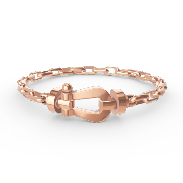 [Love Aura]FORCE LARGE HORSESHOE CLASP  METAL BRACELET