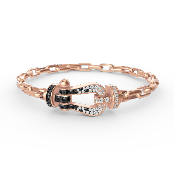 [Love Aura]FORCE LARGE HORSESHOE CLASP  METAL BRACELET