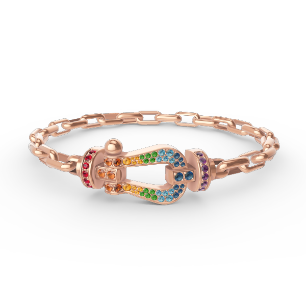 [Love Aura]FORCE LARGE HORSESHOE CLASP  METAL BRACELET