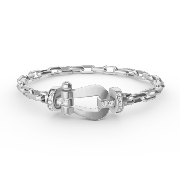 [Love Aura]FORCE LARGE HORSESHOE CLASP  METAL BRACELET