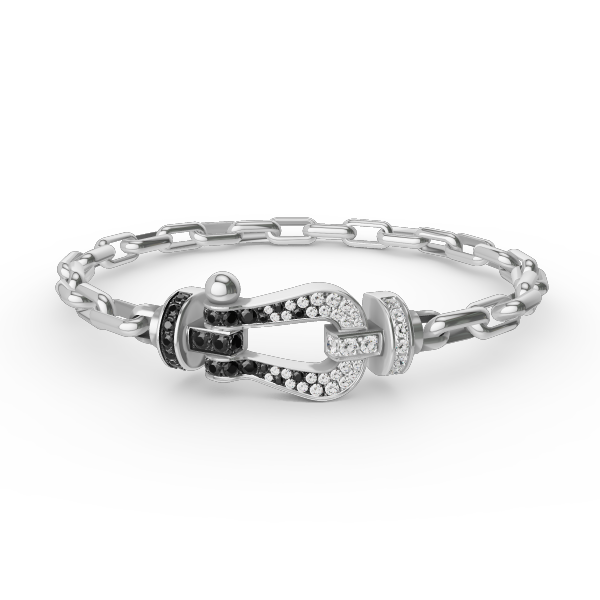 [Love Aura]FORCE LARGE HORSESHOE CLASP  METAL BRACELET