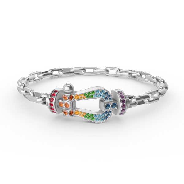[Love Aura]FORCE LARGE HORSESHOE CLASP  METAL BRACELET