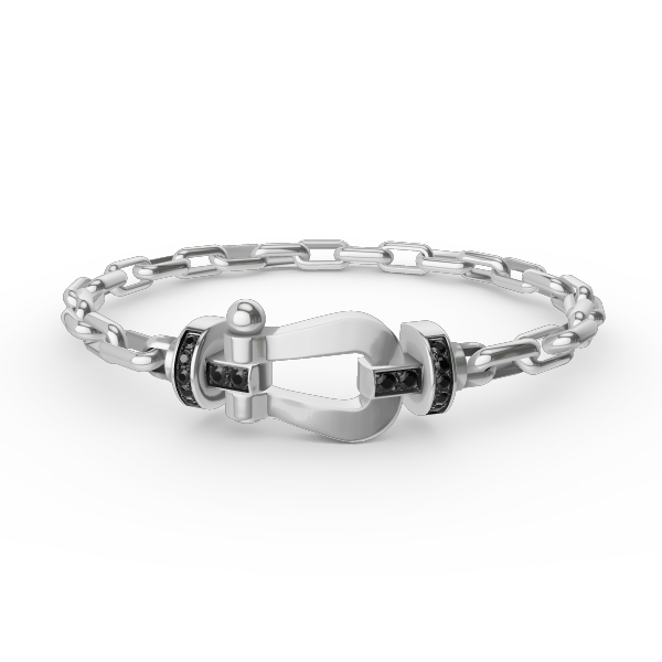 [Love Aura]FORCE LARGE HORSESHOE CLASP  METAL BRACELET