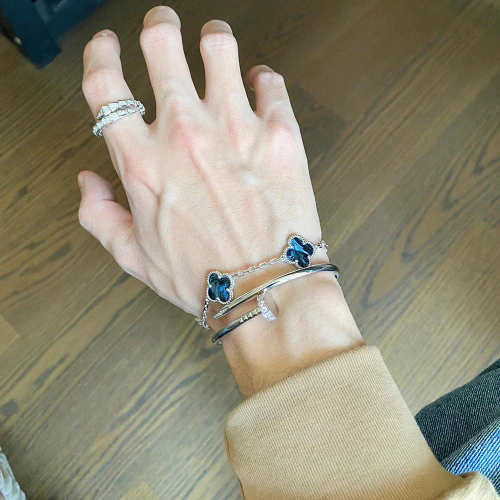 [Love Aura]CLOVER 5 MOTIF PIETERSITE BRACELET COLLECTION