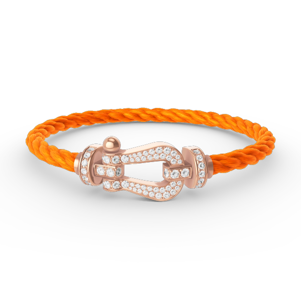 [Love Aura]FORCE LARGE HORSESHOE FULL DIAMOND BRACELET ROSE GOLD
