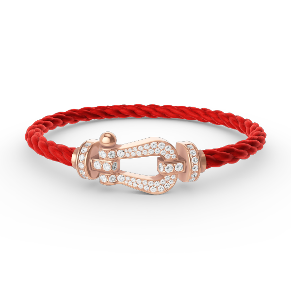 [Love Aura]FORCE LARGE HORSESHOE FULL DIAMOND BRACELET ROSE GOLD