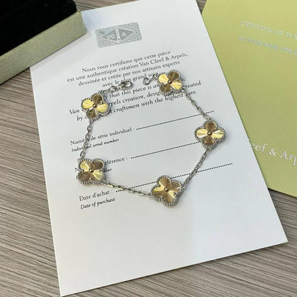[Love Aura] CLOVER 5 MOTIF LASER BRACELET COLLECTION