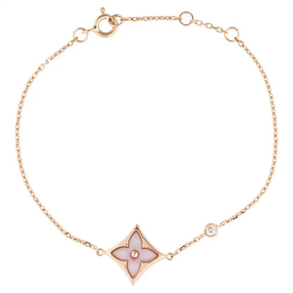 [Love Aura]STAR 1 DIAMOND PINK GOLD BRACELET