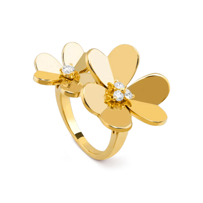 [Love Aura]CLOVER COMOS GOLD DIAMOND RING