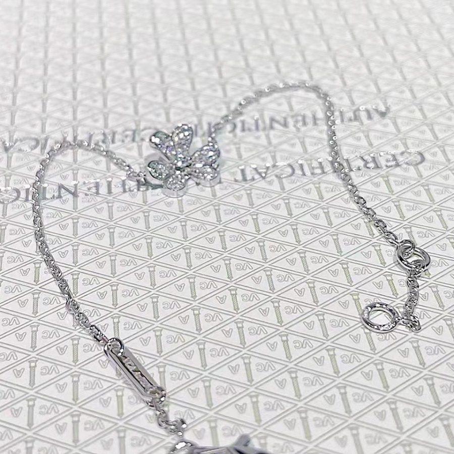 [Love Aura]FRIVOLE SILVER FLOWER DIAMOND BRACELET