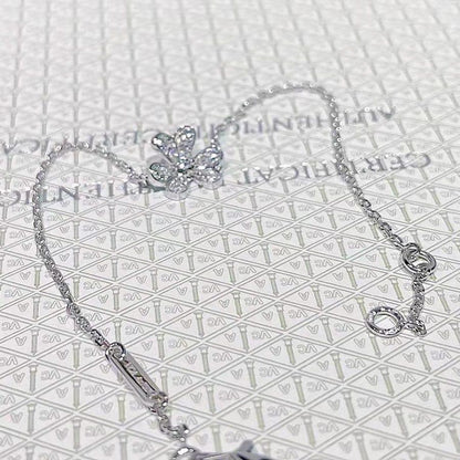 [Love Aura]FRIVOLE SILVER FLOWER DIAMOND BRACELET