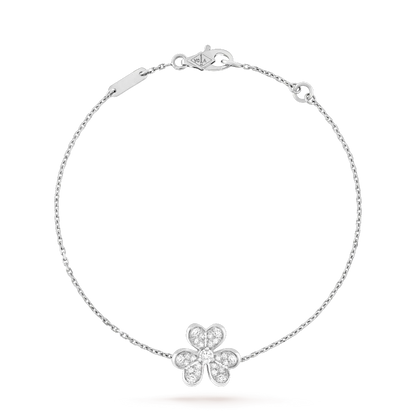 [Love Aura]FRIVOLE SILVER FLOWER DIAMOND BRACELET