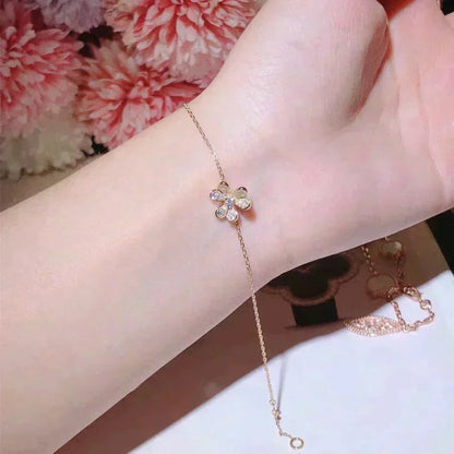 [Love Aura]FRIVOLE GOLD FLOWER DIAMOND BRACELET