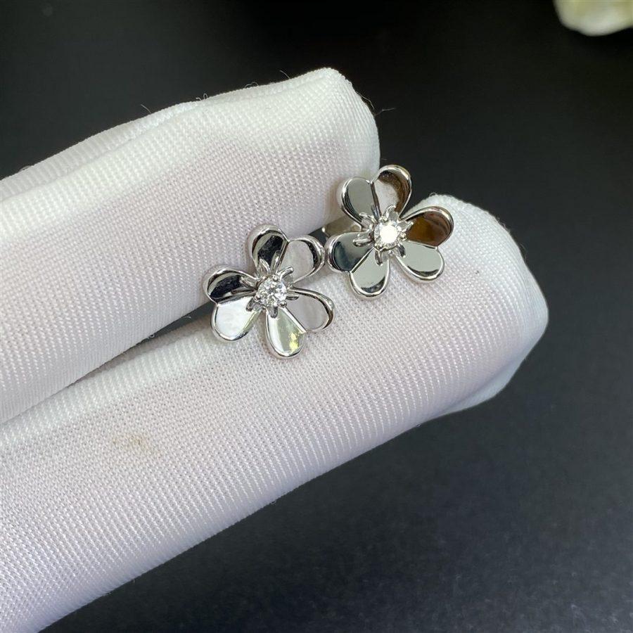 [Love Aura]FRIVOLE MINI SILVER FLOWER EARRINGS