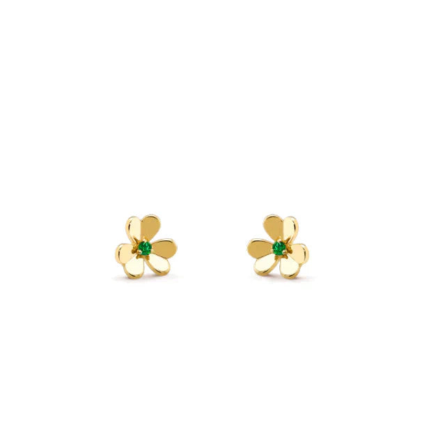 [Love Aura]FRIVOLE  FLOWER MALACHITE EARRINGS