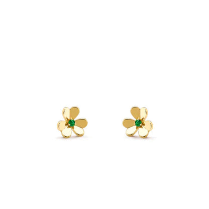 [Love Aura]FRIVOLE  FLOWER MALACHITE EARRINGS