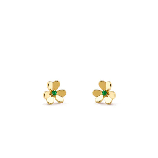 [Love Aura]FRIVOLE  FLOWER MALACHITE EARRINGS
