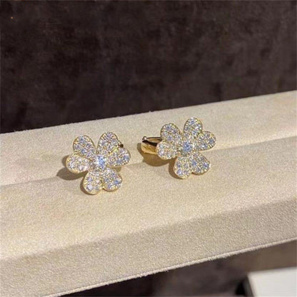 [Love Aura]FRIVOLE GOLD FLOWER DIAMOND EARRINGS