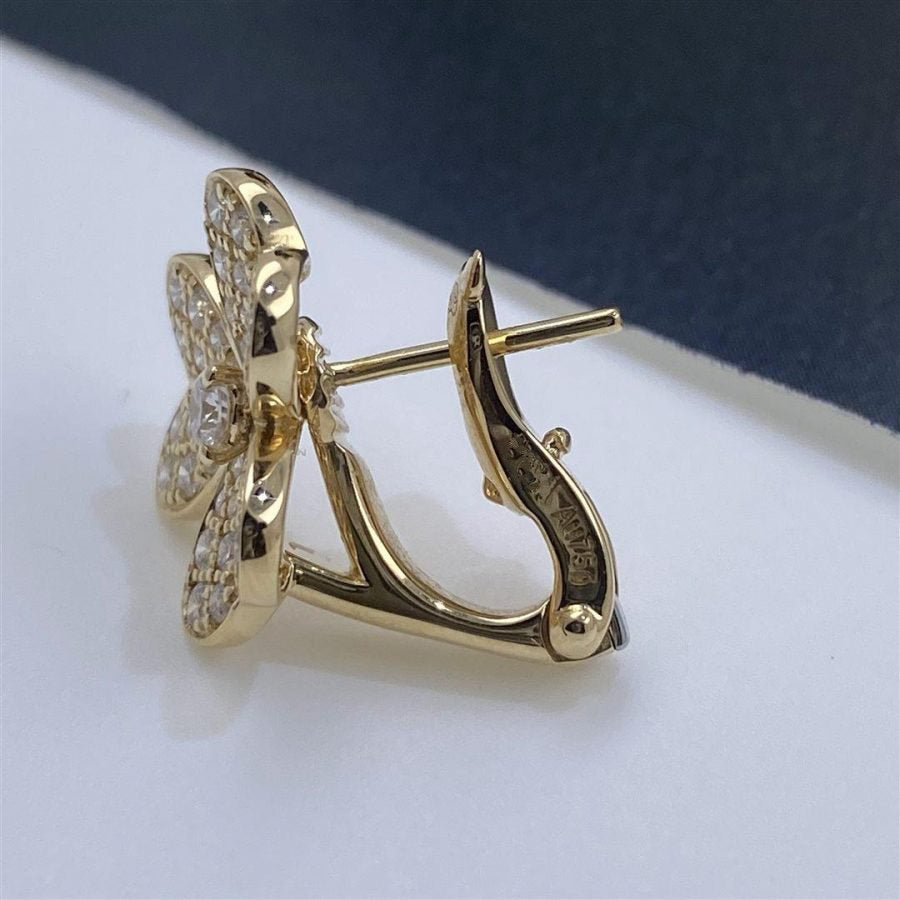 [Love Aura]FRIVOLE GOLD FLOWER DIAMOND EARRINGS