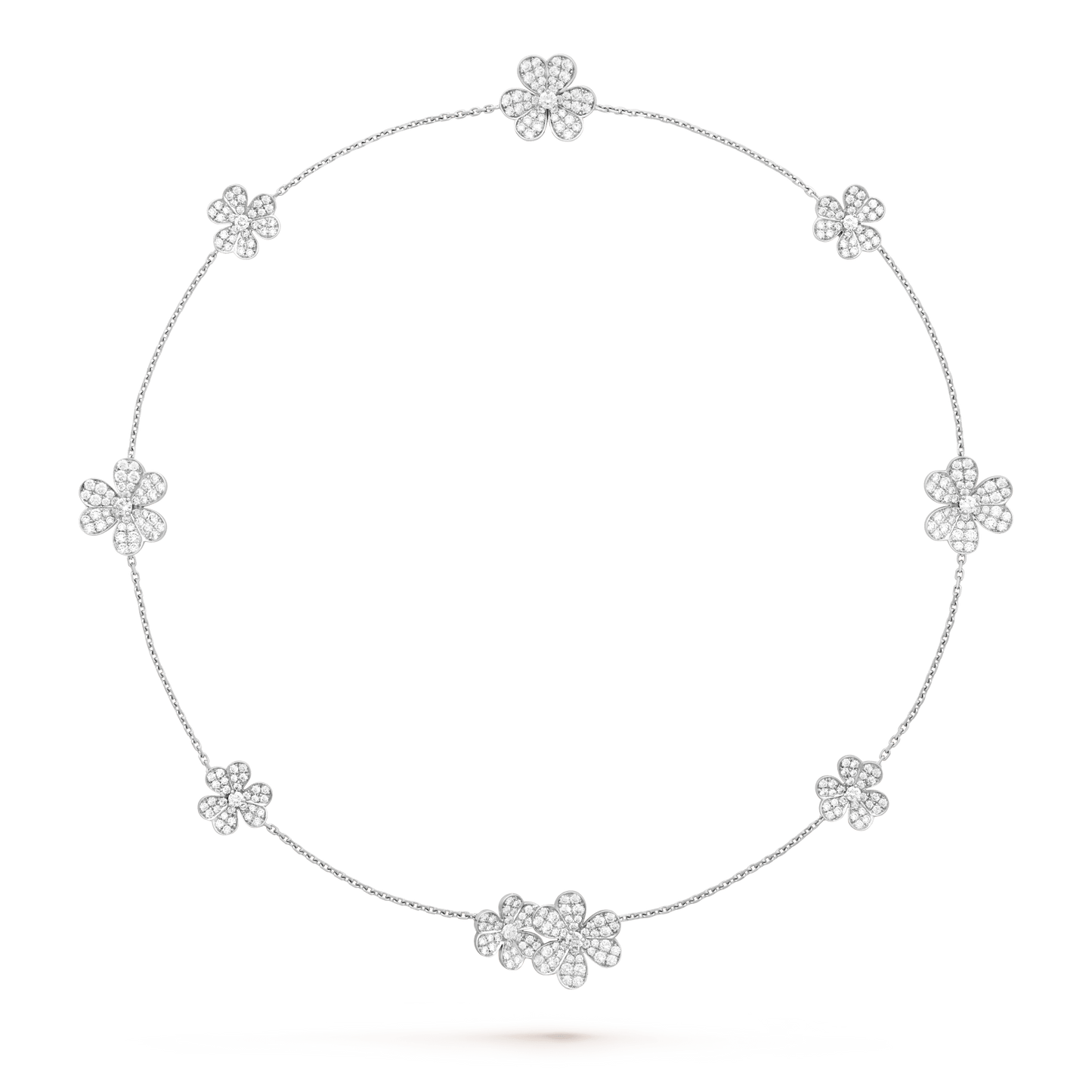 [Love Aura]FRIVOLE SILVER 9 FLOWERS NECKLACE
