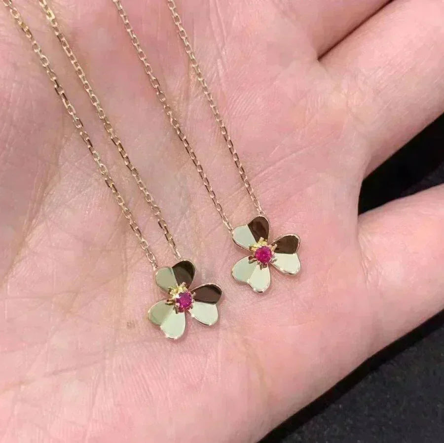 [Love Aura]FRIVOLE GOLD FLOWER NECKLACE