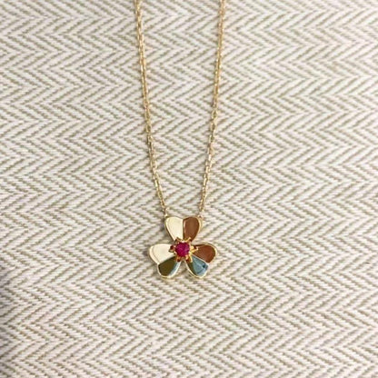 [Love Aura]FRIVOLE GOLD FLOWER NECKLACE