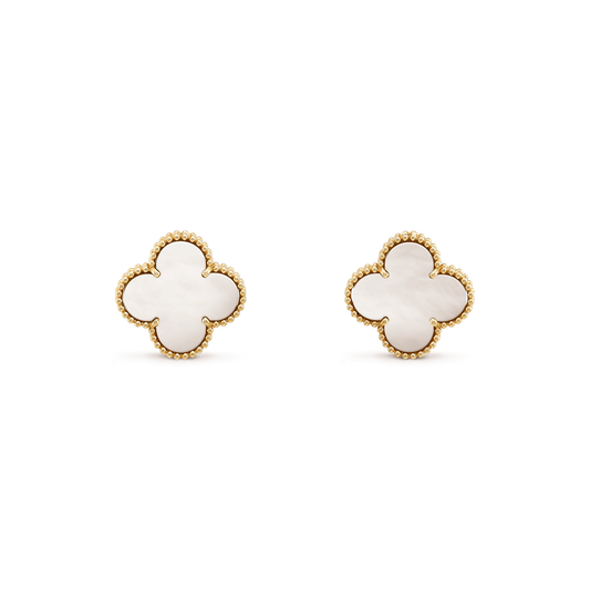 [Love Aura]CLOVER MINI GOLD EARRINGS