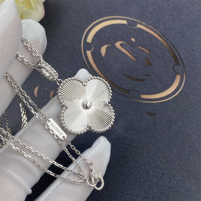 [Love Aura]CLOVER 25MM SILVER BIG CLOVER NECKLACE