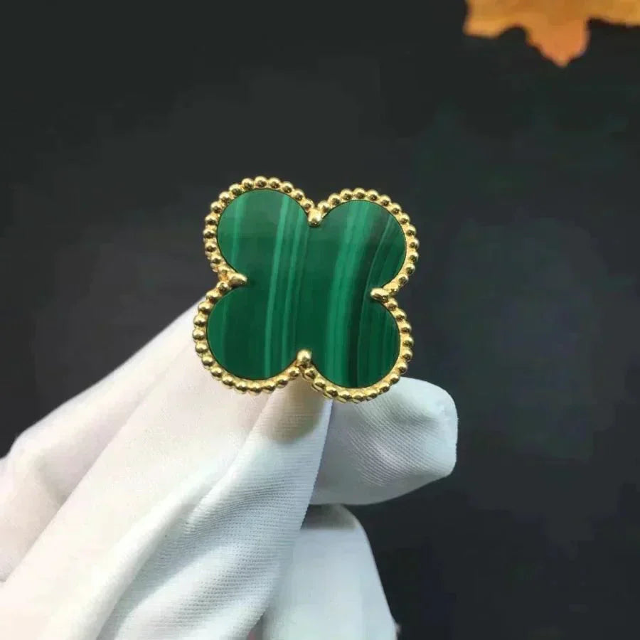 [Love Aura]CLOVER MALACHITE RING